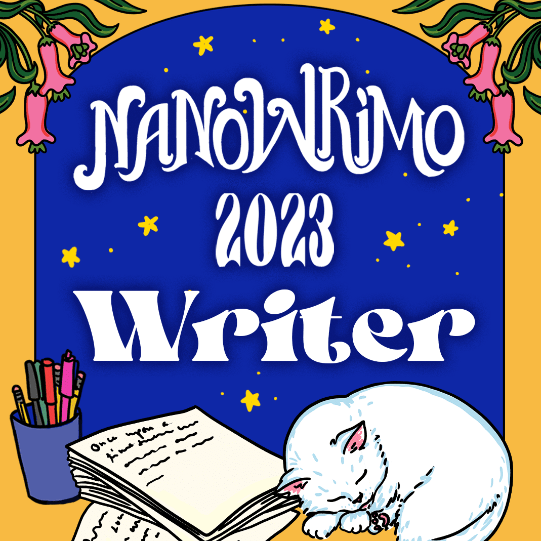 Nanowrimo 2023 Writer badge